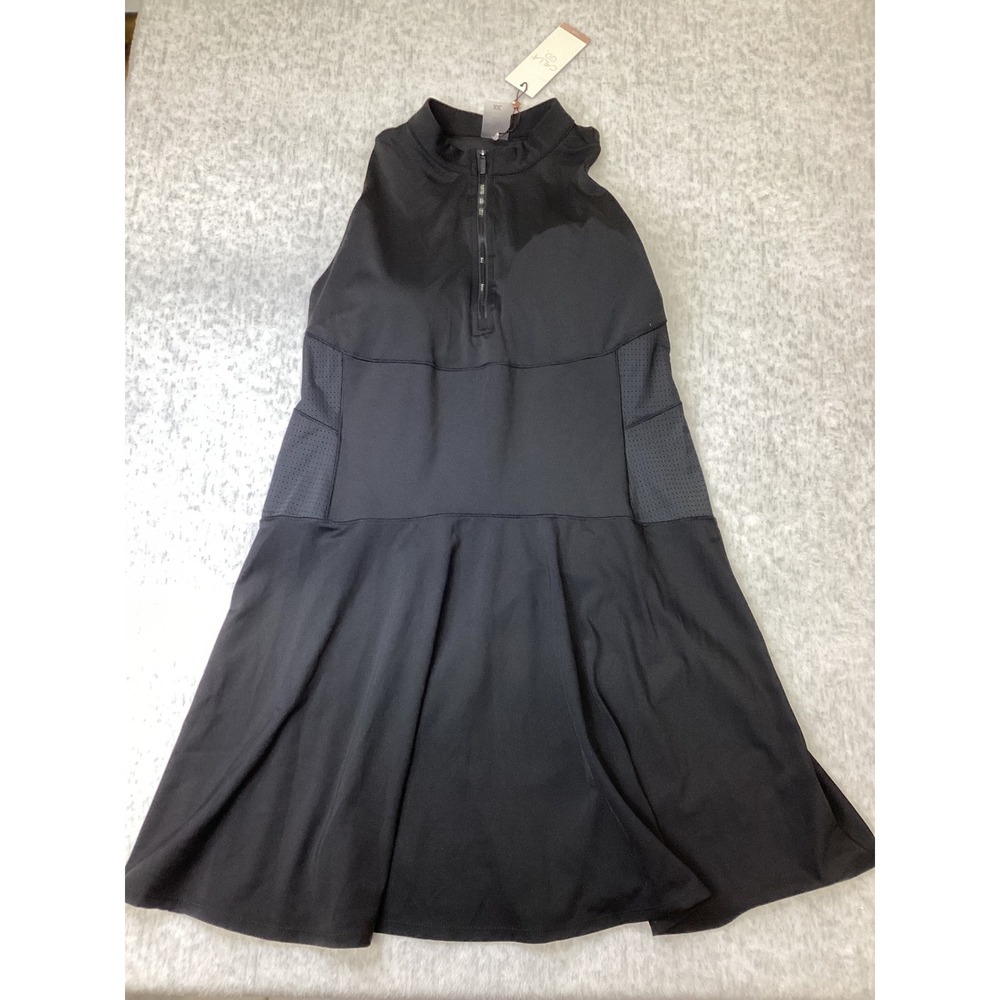 CALIA PowerMove Court Dress Women XXL Black Quarter Zip Tennis Golf WAX15504 NWT